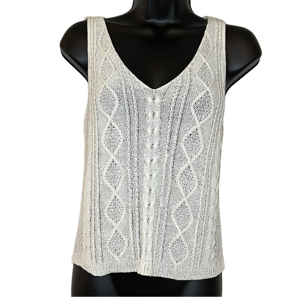 𝅺wishlist Sheer Tank in Ivory